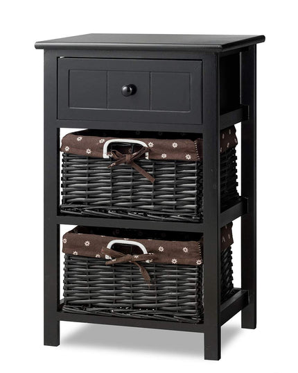 Giantex Nightstand with Drawers Wooden