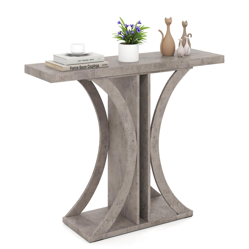 Console rectangulaire Giantex 40" avec cadre géométrique pour entrée de couloir