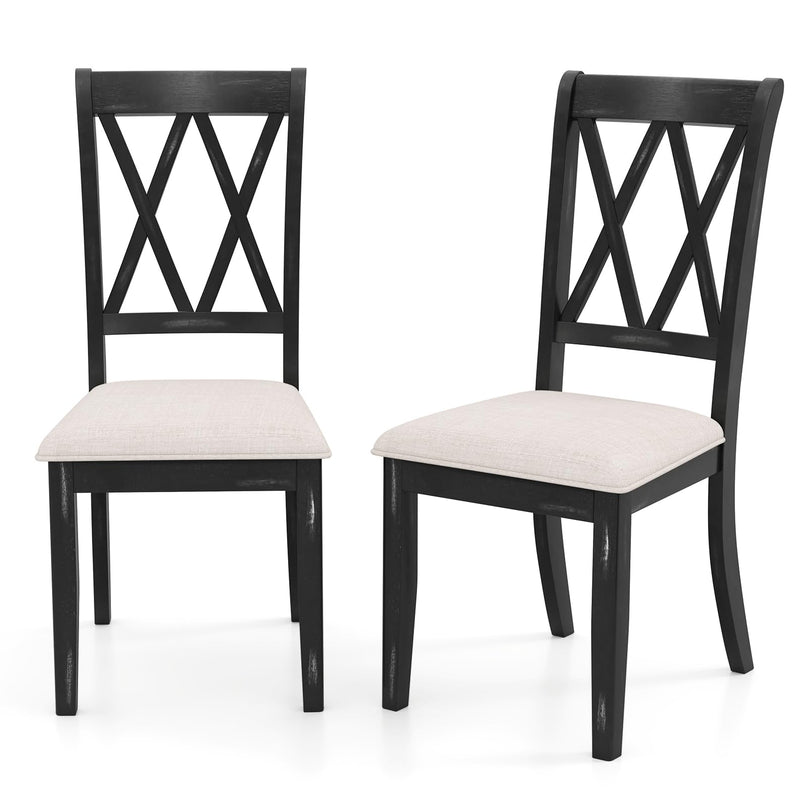 Giantex Wooden Dining Chairs Set of 2/4 for Living Dining Room