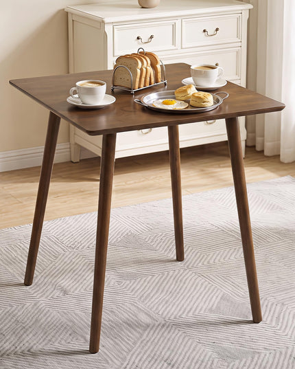 GIANTEX 27.6" Small Dining Table for 2-4 w/Solid Rubber Wood Legs
