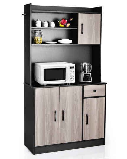 Giantex Buffet Hutch Cabinet, Kitchen Hutch Sideboard, Buffet Pantry on Island