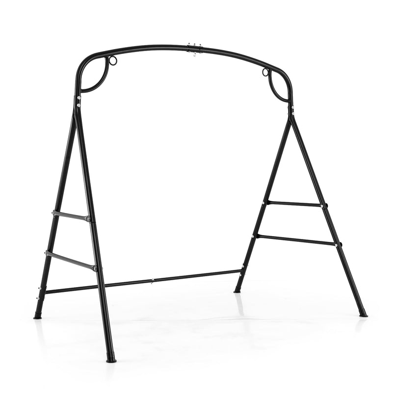 Giantex 660-Lbs Metal Hammock Stand - Heavy Duty Porch Swing Stand w/ 4 Support Bars, Hammock Chair not Include