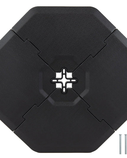 Giantex 4-Piece Fillable Offset Patio Umbrella Base 420 lbs