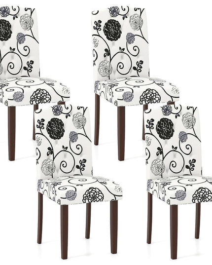 Giantex Tufted Dining Chairs Set of 2/4 Upholstered Kitchen Chair（18" x 22.5" x 37"）