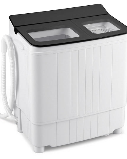 Giantex Portable Washing Machine 18LBS Twin Tub Mini Compact Laundry Washer