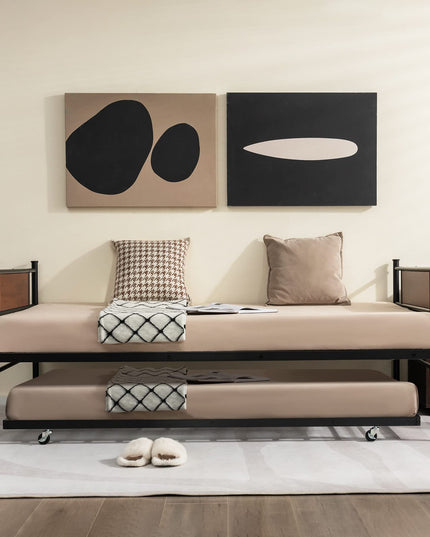 Giantex Twin Daybed with Pullout Trundle
