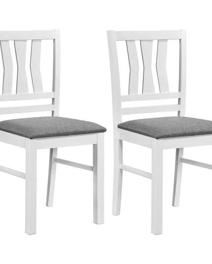 Giantex Wood Dining Chairs Set of 2/4 with Slat Back (2/4)