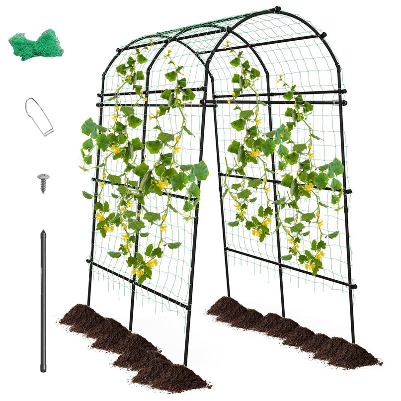 Garden Arch Trellis for Climbing Plants - Giantex