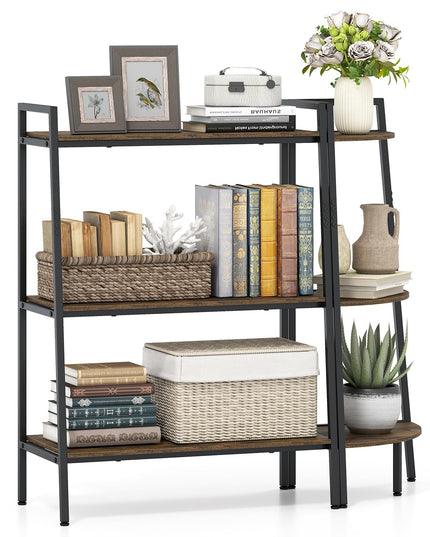 GIANTEX 3-Tier Ladder Shelf & Corner Shelf Set