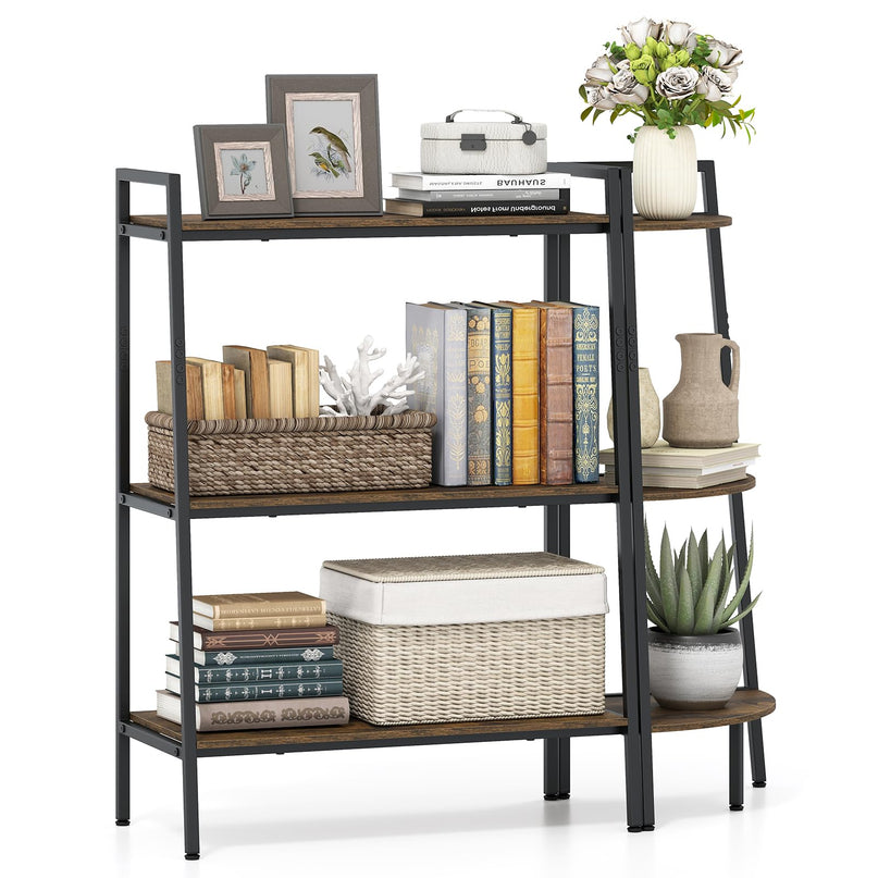 GIANTEX 3-Tier Ladder Shelf & Corner Shelf Set