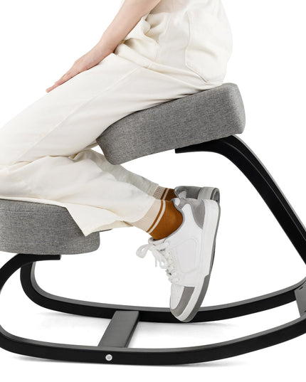 Giantex Ergonomic Kneeling Chair, Rocking Posture Chair with Padded Cushion