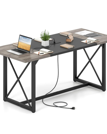 Giantex 6FT Conference Table with Power Outlets