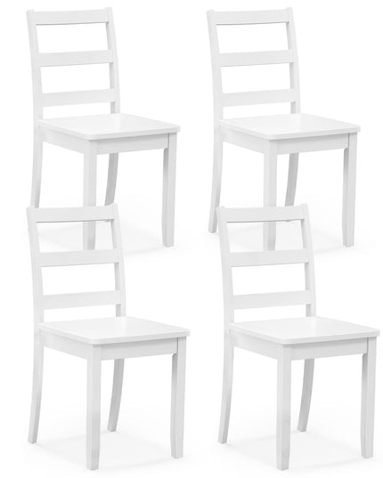 Wood Dining Chairs, White - Giantex