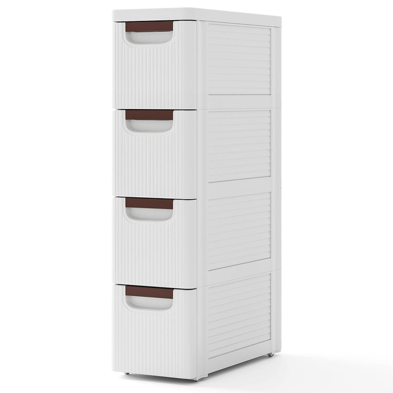 Giantex Storage Cart, Narrow Plastic Dresser, Rolling Organizer Cart for Office Classroom Bedroom