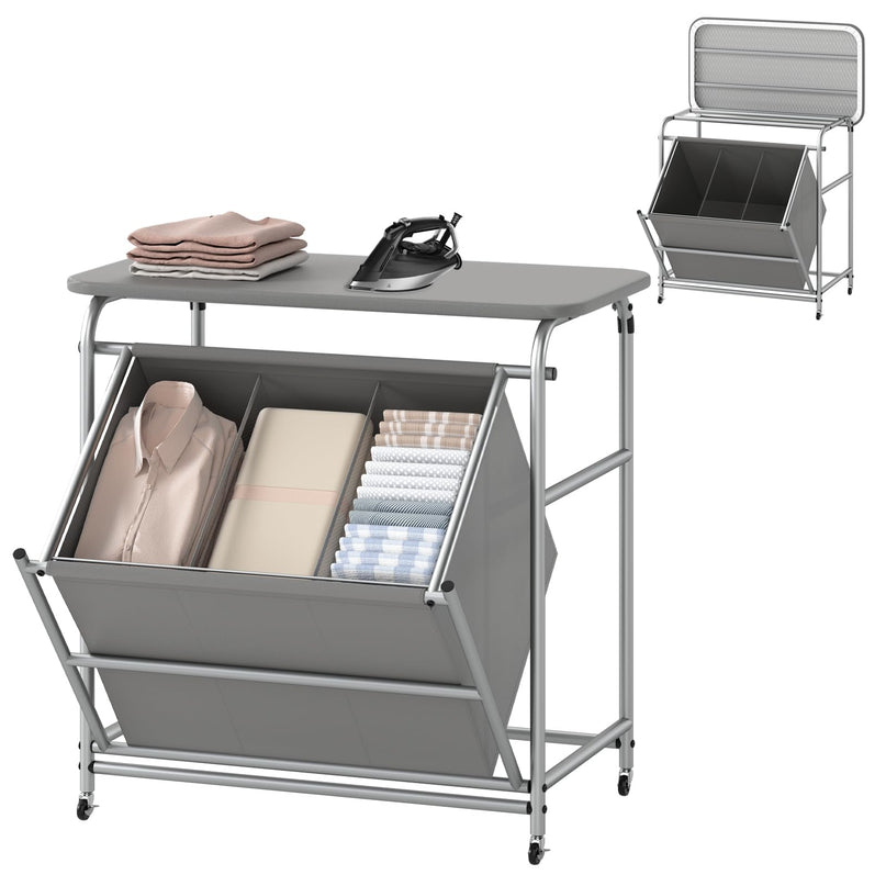 Giantex Laundry Sorter with Foldable Ironing Board