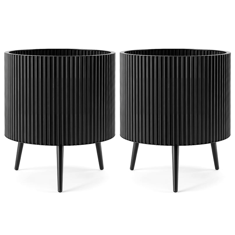 Giantex 14/16/20 Inch Plant Pot with Stand for Living Room