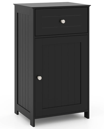 Giantex Floor Bathroom Storage Cabinet Freestanding Cabinet with Drawer