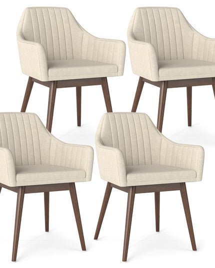 Giantex Upholstered Dining Chairs Set of 2/4 for Living Room