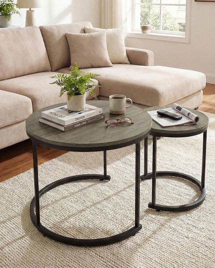 Tables basses gigognes Giantex (lot de 2) pour salon