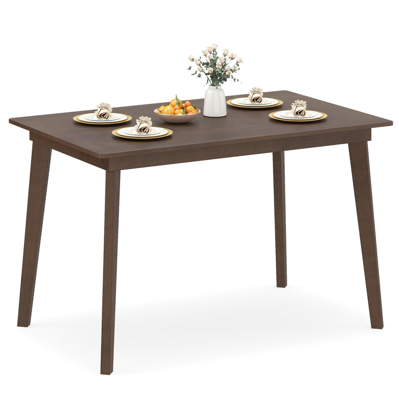 Giantex Table de Salle à Manger 48 Pouces pour 4 Personnes Table de Cuisine Rectangulaire en Bois