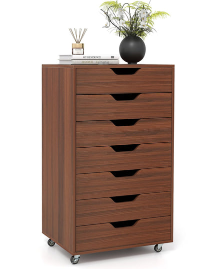 Meuble de rangement Giantex à 7 tiroirs avec 4 roulettes universelles