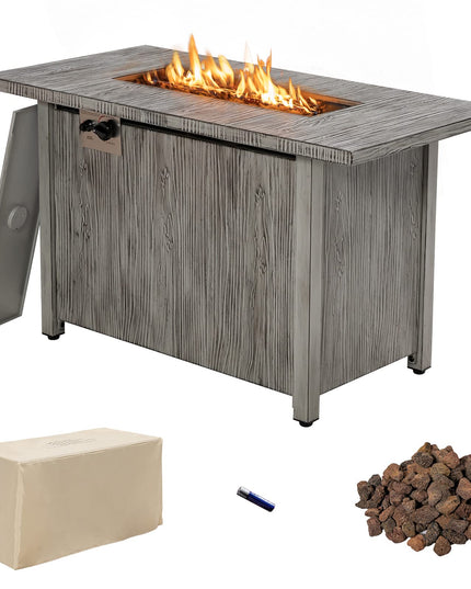 Giantex Outdoor Fire Pit Table - 43 Inch Propane Fire Pit