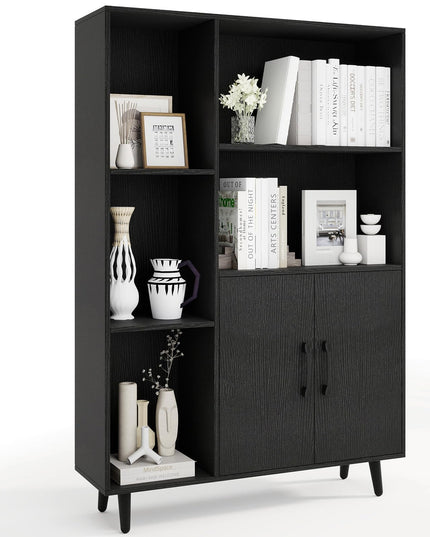 Meuble de rangement Giantex 47" | Bibliothèque avec 2 portes pour entrée, salon, bureau