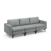 Grey / 3 Seat Sofa Couch