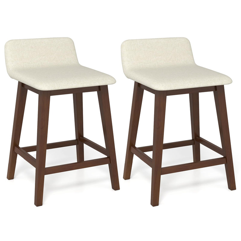 Giantex 24" Bar Stools Set of 2/4 with Low Back for Kitchen Island