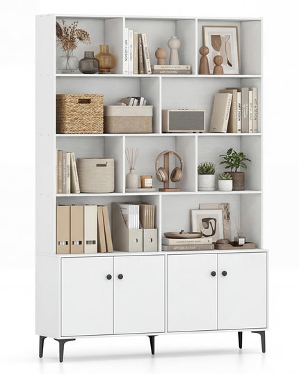 Giantex 68.5" Tall Bookcases and Bookshelves with 2 Doors