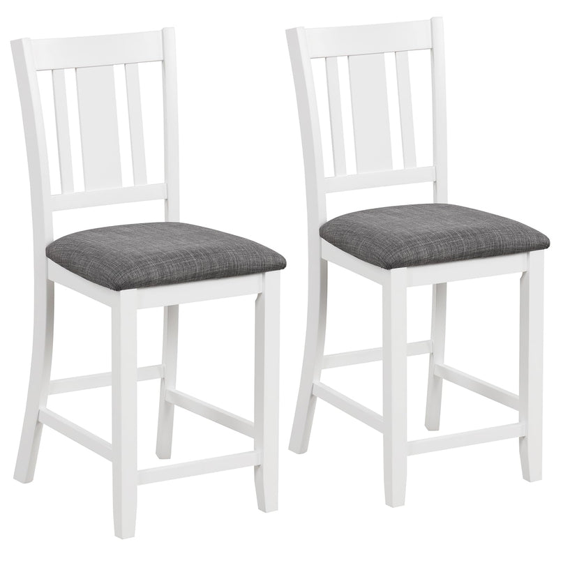 Giantex 24 Inch Modern Counter Height Stools with Footrest