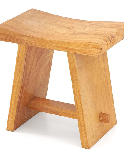 Giantex Teak Shower Bench Stool for Bathroom