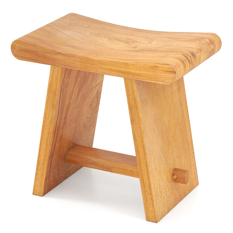 Giantex Teak Shower Bench Stool for Bathroom