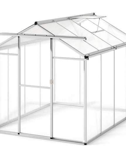 Giantex Outdoor Large Walk-in Green House w/ Rain Gutter