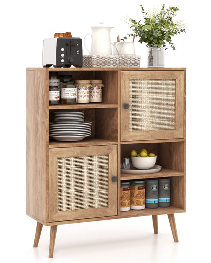 Giantex Buffet Cabinet, Wood Sideboard Storage Cabinet