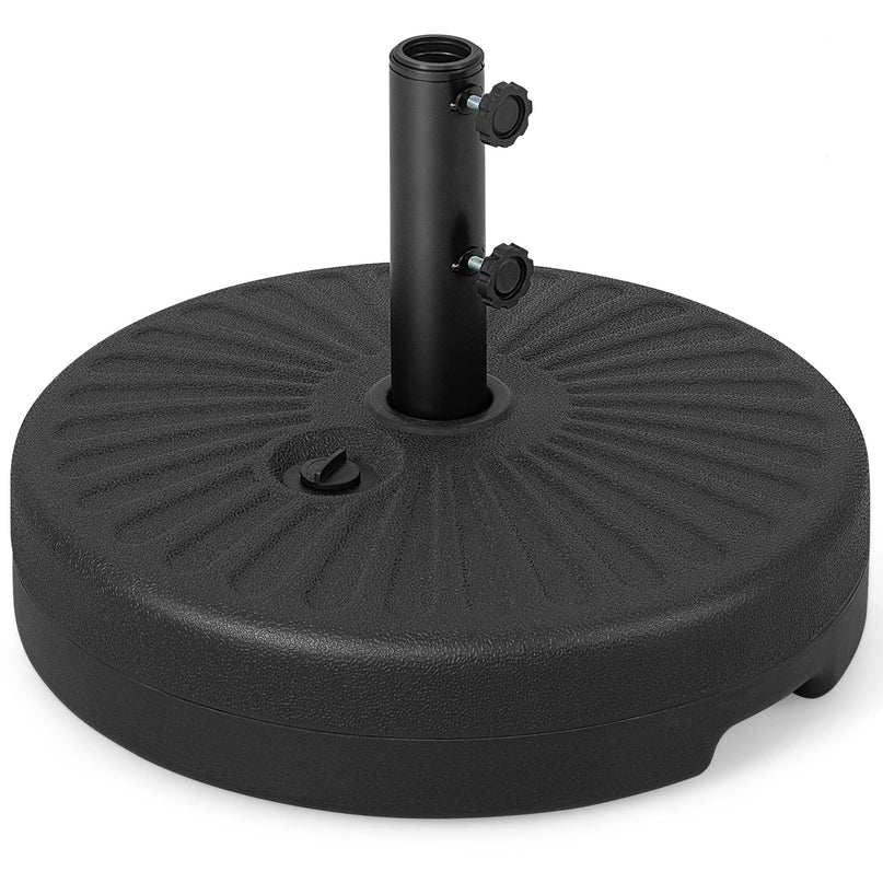 Giantex Umbrella Base Stand, Sand Water Filled Umbrella Holder for 1.5''-1.9'' Umbrella Poles, Build-in Handle