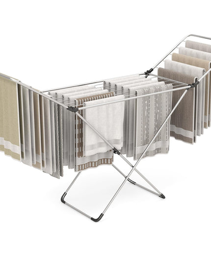 Giantex Clothes Drying Rack, Foldable Laundry Drying Rack w/Aluminum Frame