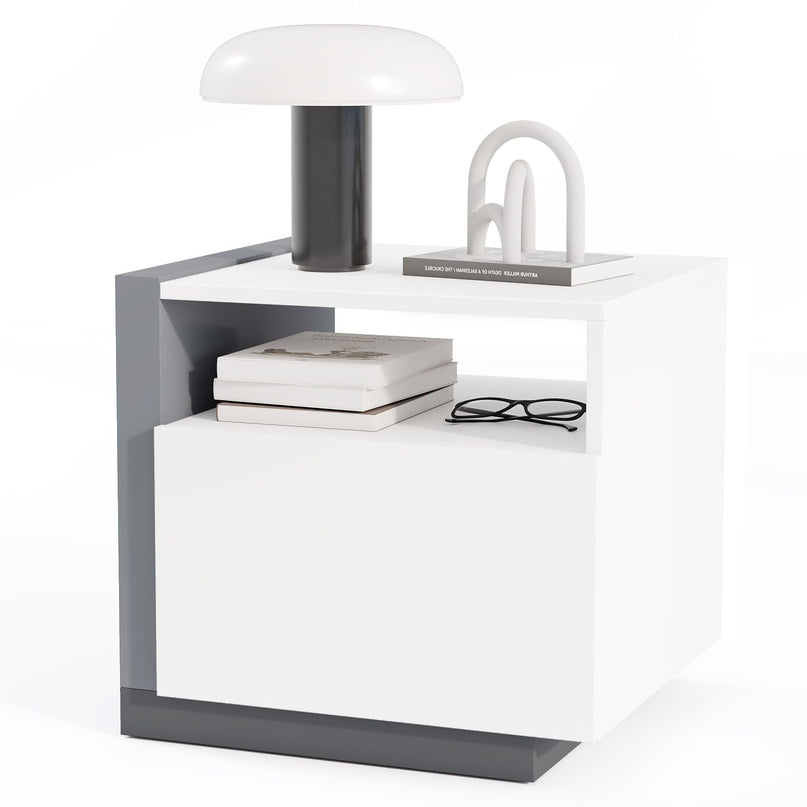 Giantex Modern Nightstand with Drawer