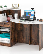White & Rustic Brown