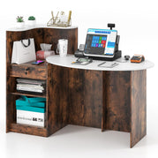 White & Rustic Brown