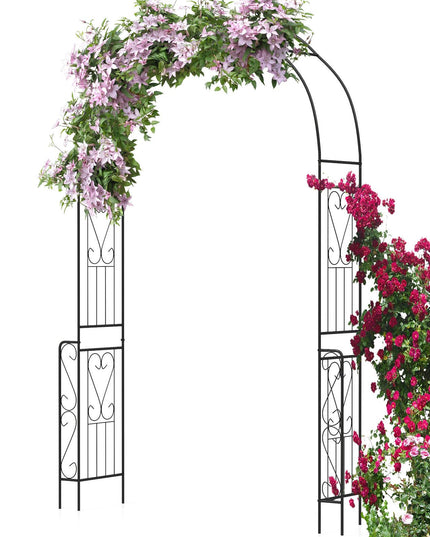 Giantex Garden Arch Trellis - 7.9 ft Metal Arbor Pergola