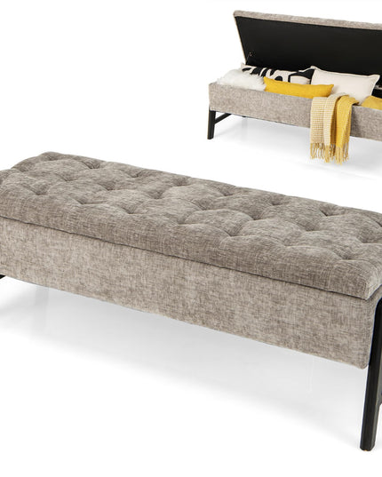 Giantex 50" Storage Bench - End of Bed Bench, Entryway Bench with Storage