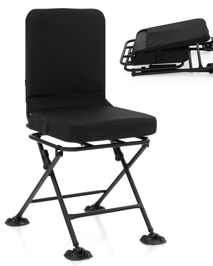 Giantex Hunting Chairs for Blinds - 360° Swivel Silent Hunter Chair