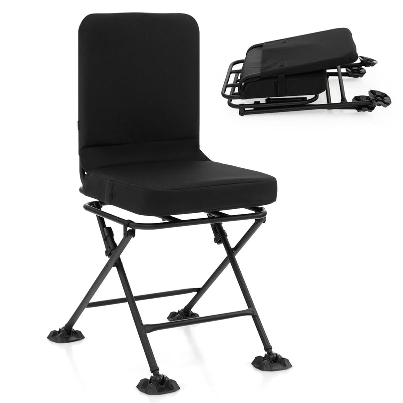 Giantex Hunting Chairs for Blinds - 360° Swivel Silent Hunter Chair