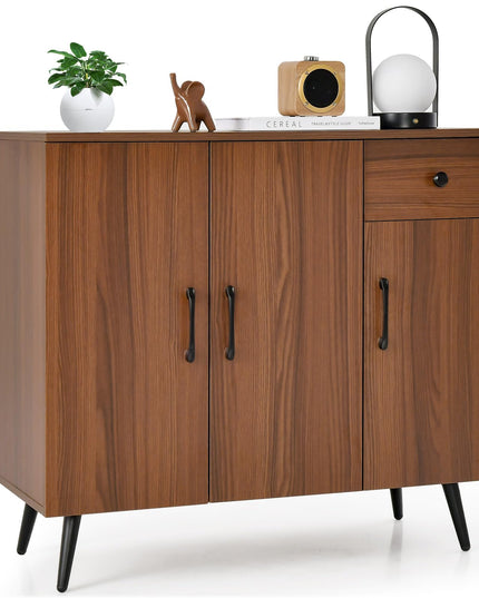 Giantex Buffet Cabinet with Storage, Sideboard Cabinet w/ 3 Doors