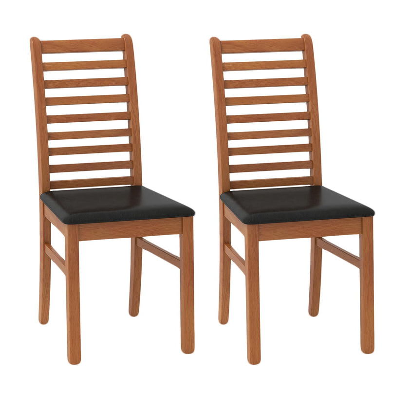 Giantex Wooden Dining Chairs Set of 2/4 for Living Room