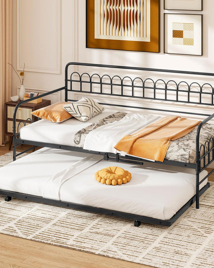 Giantex Twin Daybed with Trundle for Living Room