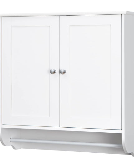 Bathroom Cabinet Wall Mounted - Over The Toilet Medicine Cabinet with Double Doors -  Giantex