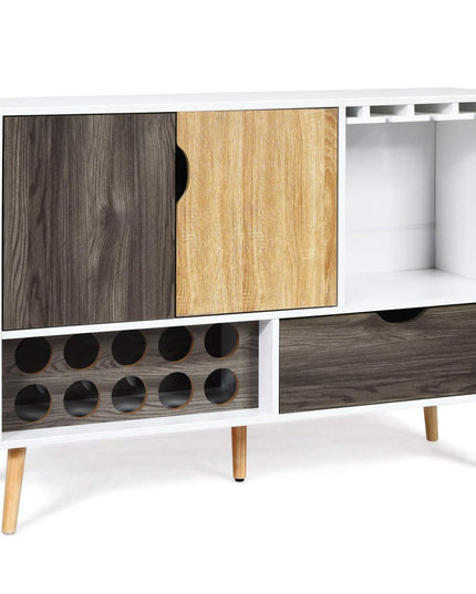 Buffet Sideboard, Storage Credenza, Wood Console Table