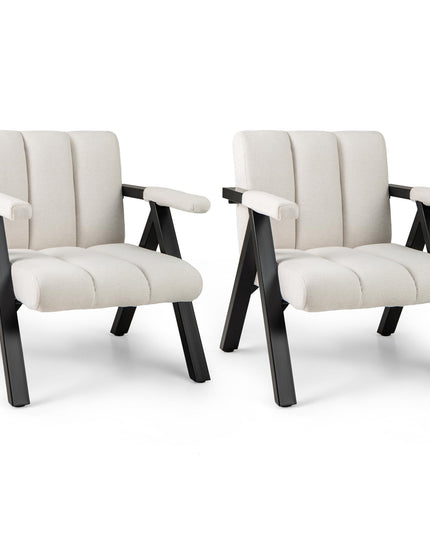 Giantex Mid-Century Modern Accent Chair Comfy Oversized Reading Chair